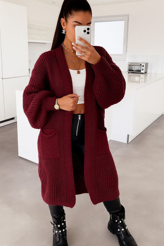 LONGLINE COZY CARDI